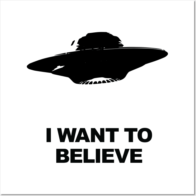 X-Files - I WANT TO BELIEVE Wall Art by Forgotten Flicks